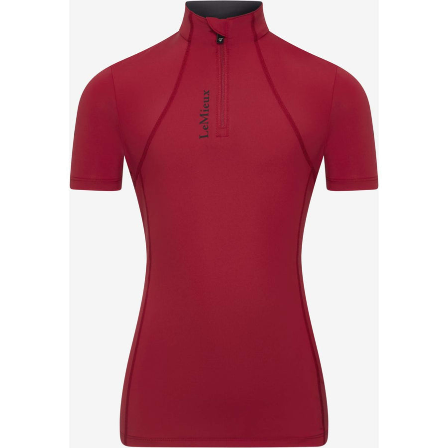 LeMieux Baselayer Young Rider Classique Short Sleeves Chilli