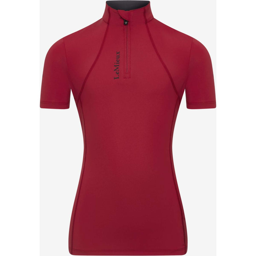 LeMieux Baselayer Young Rider Classique Short Sleeves Chilli LeMieux Baselayer Young Rider Classique Short Sleeves Chilli