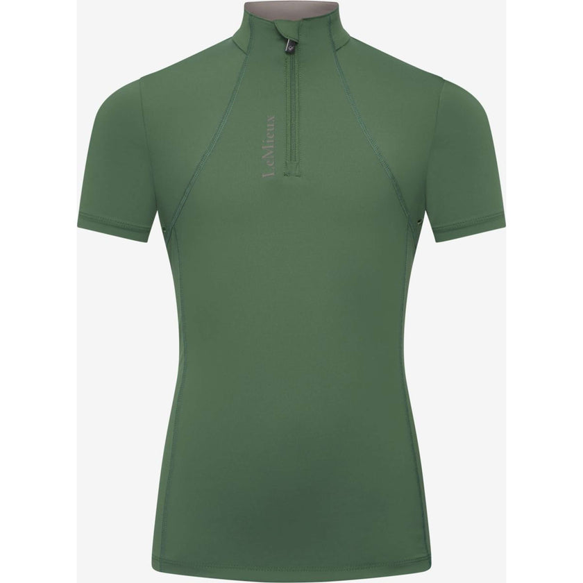 LeMieux Baselayer Young Rider Classique Short Sleeves Hunter Green LeMieux Baselayer Young Rider Classique Short Sleeves Hunter Green