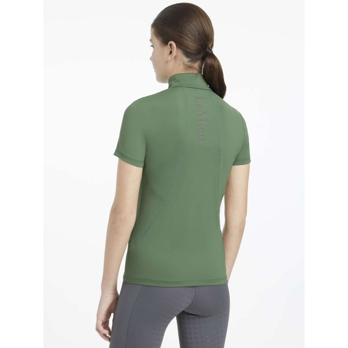 LeMieux Baselayer Young Rider Classique Short Sleeves Hunter Green