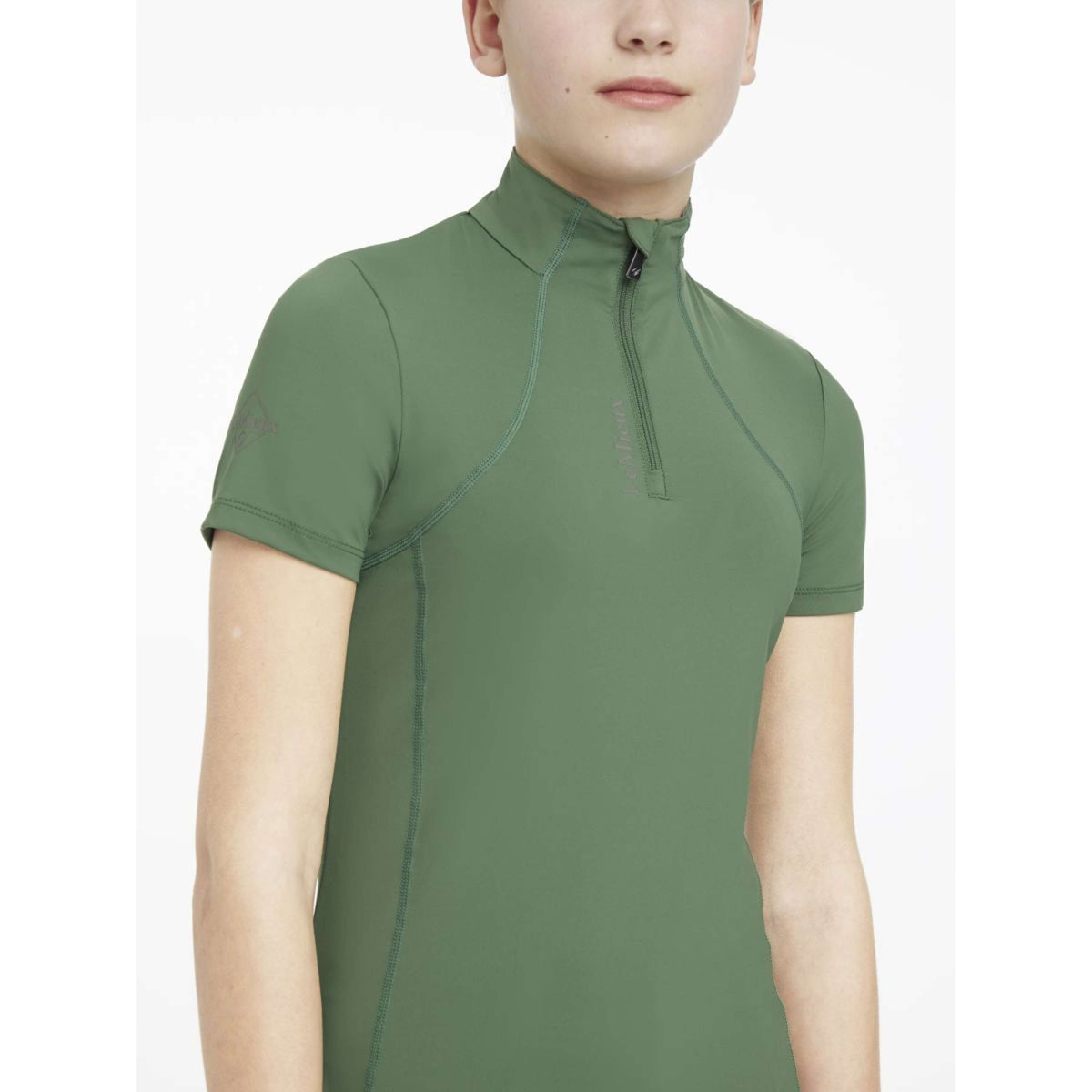 LeMieux Baselayer Young Rider Classique Short Sleeves Hunter Green