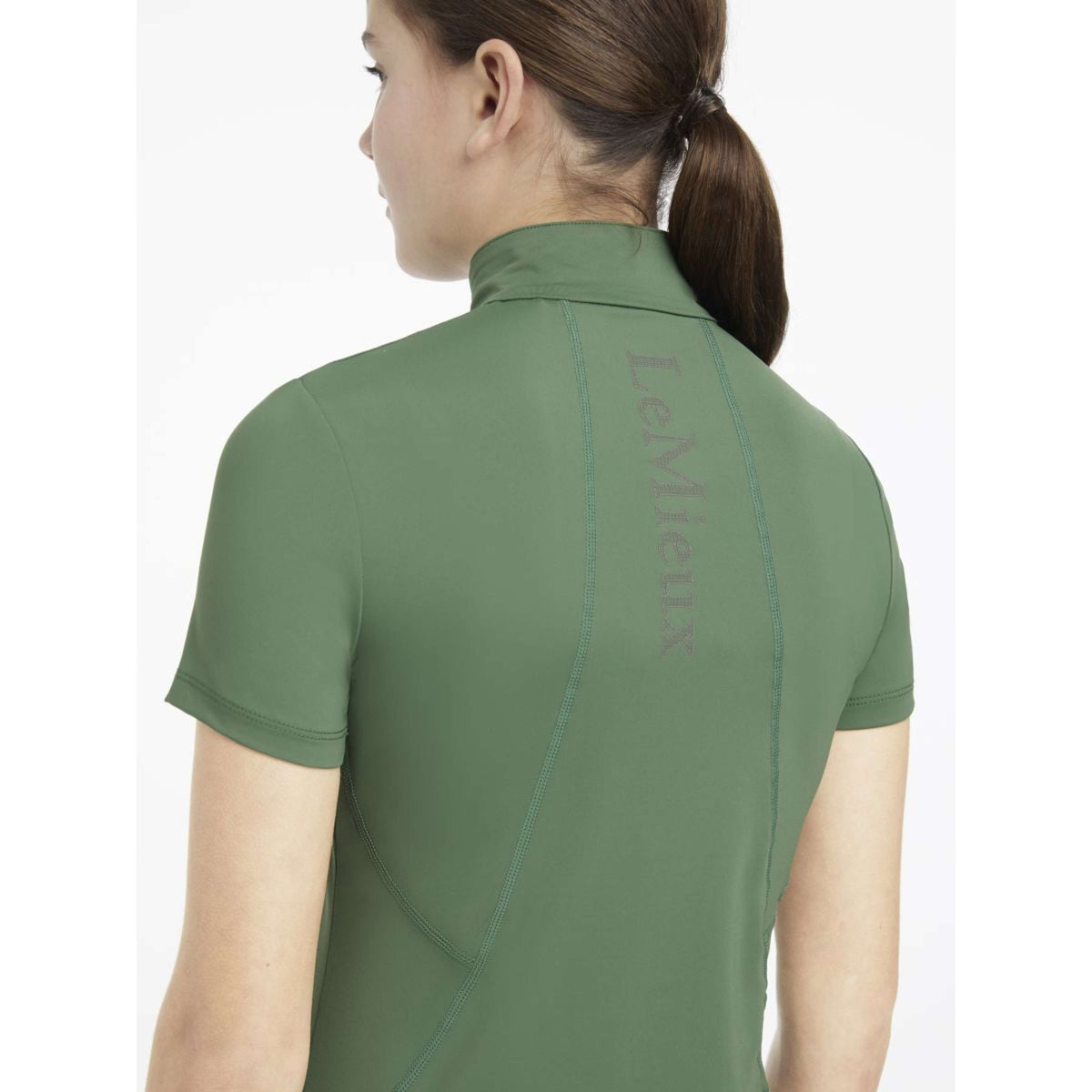 LeMieux Baselayer Young Rider Classique Short Sleeves Hunter Green