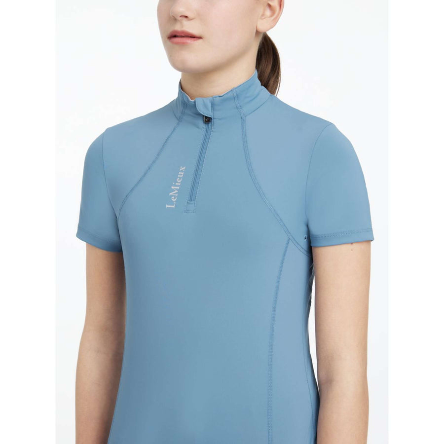 LeMieux Baselayer Young Rider Classique Short Sleeves Ice Blue
