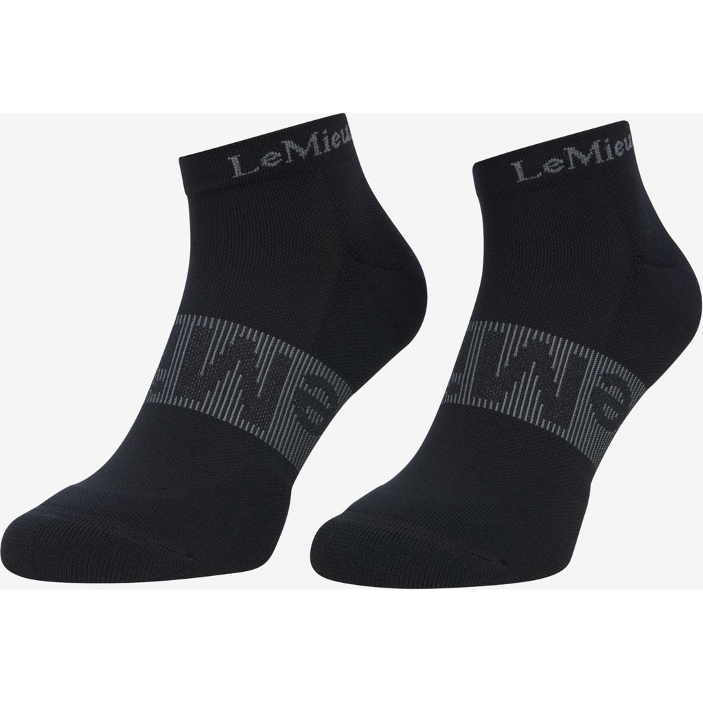 LeMieux Socks Trainer 3 Pack Black