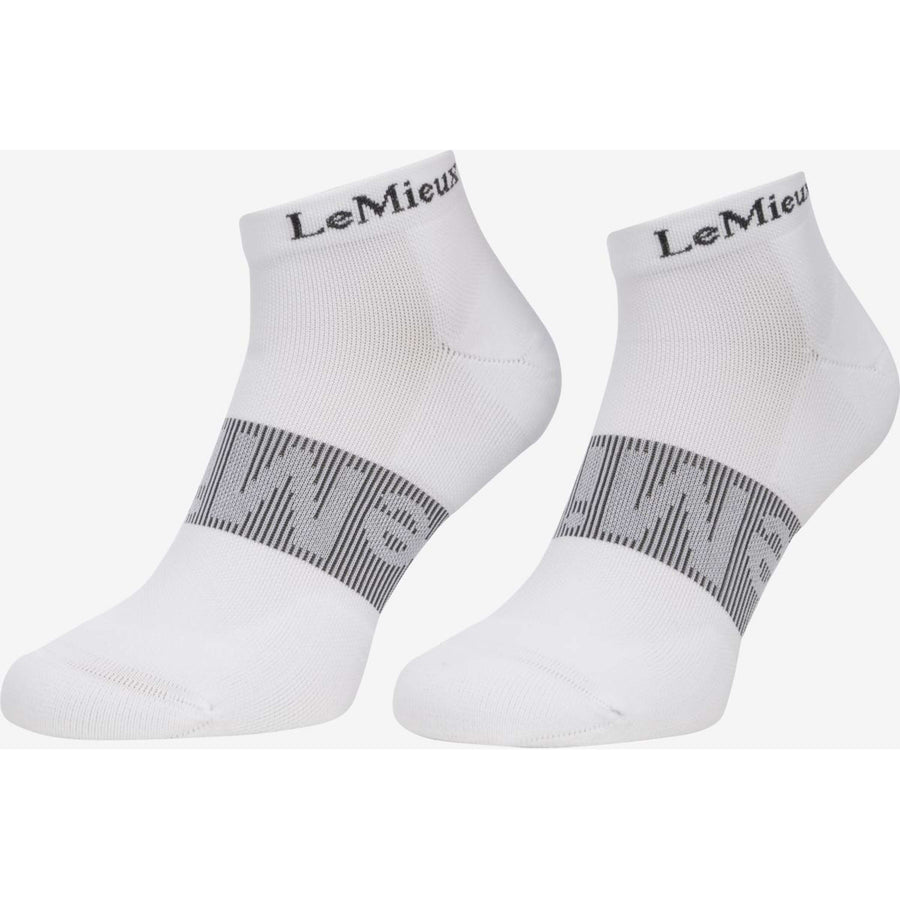LeMieux Socks Trainer 3 Pack White