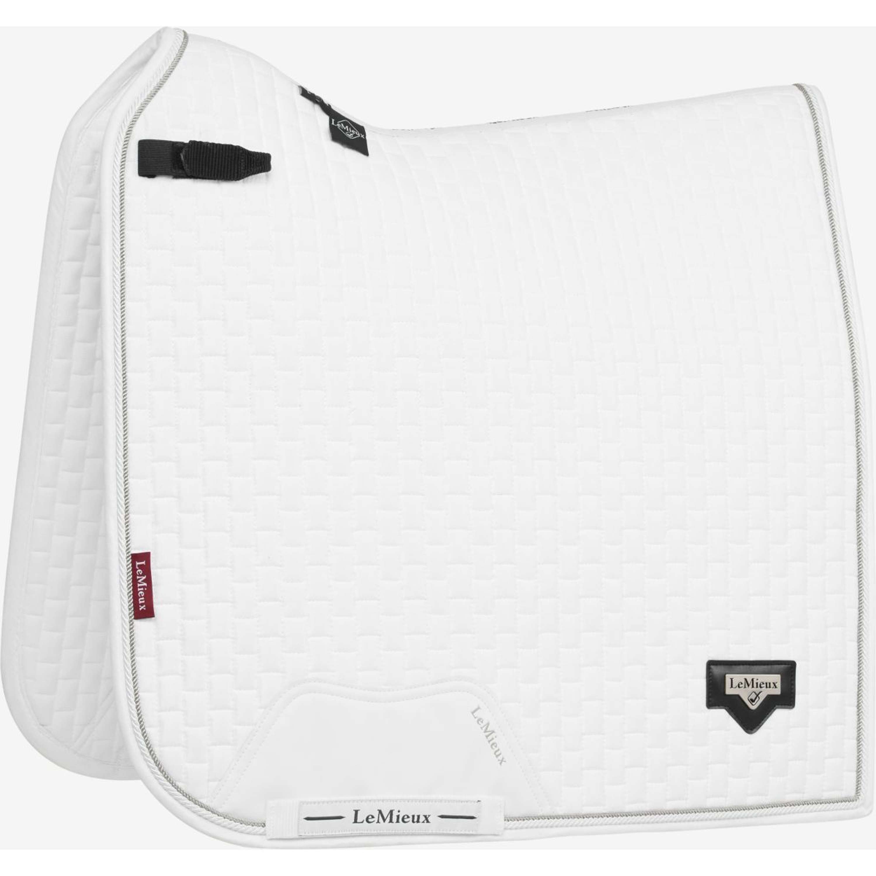 LeMieux Saddlepad Puissance Suede Dressage White