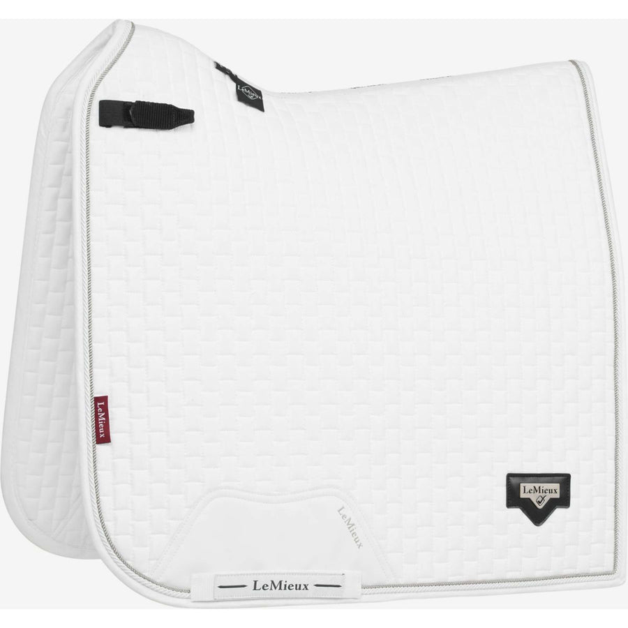 LeMieux Saddlepad Puissance Suede Dressage White