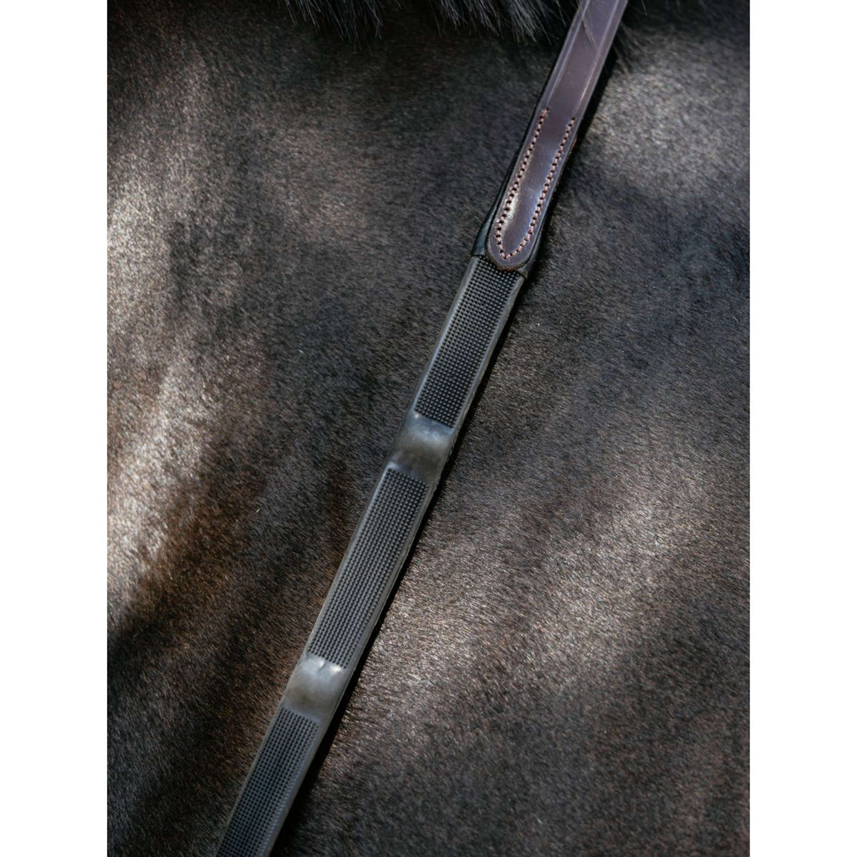 LeMieux Reins Ergo Grip Rubber Brown