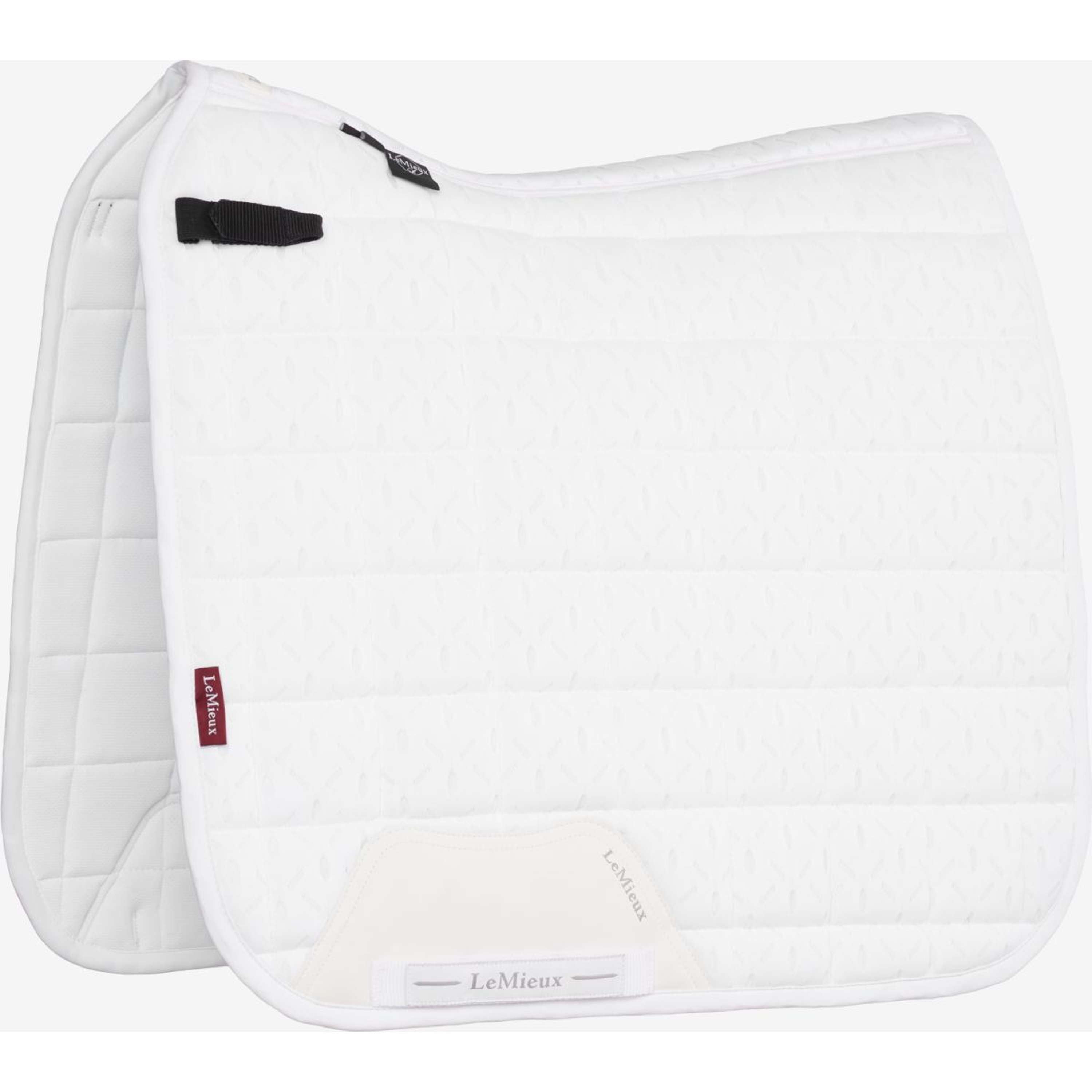 LeMieux Saddlepad 3D Mesh Self-Cool Square Dressage White