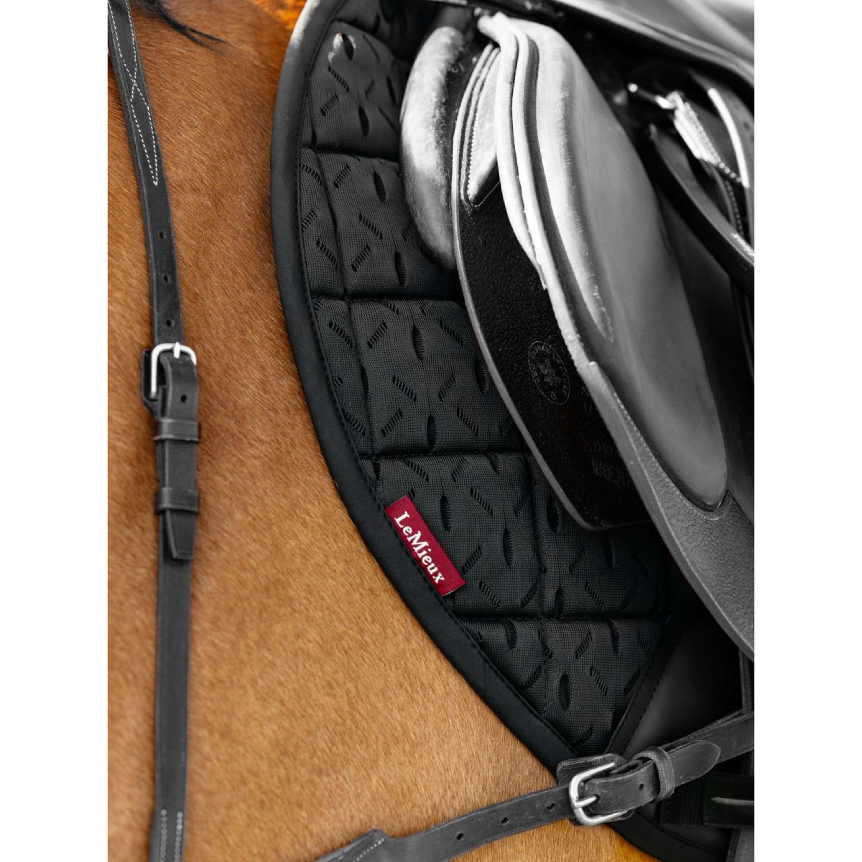 LeMieux Saddlepad 3D Mesh Self-Cool Square Jumping Black