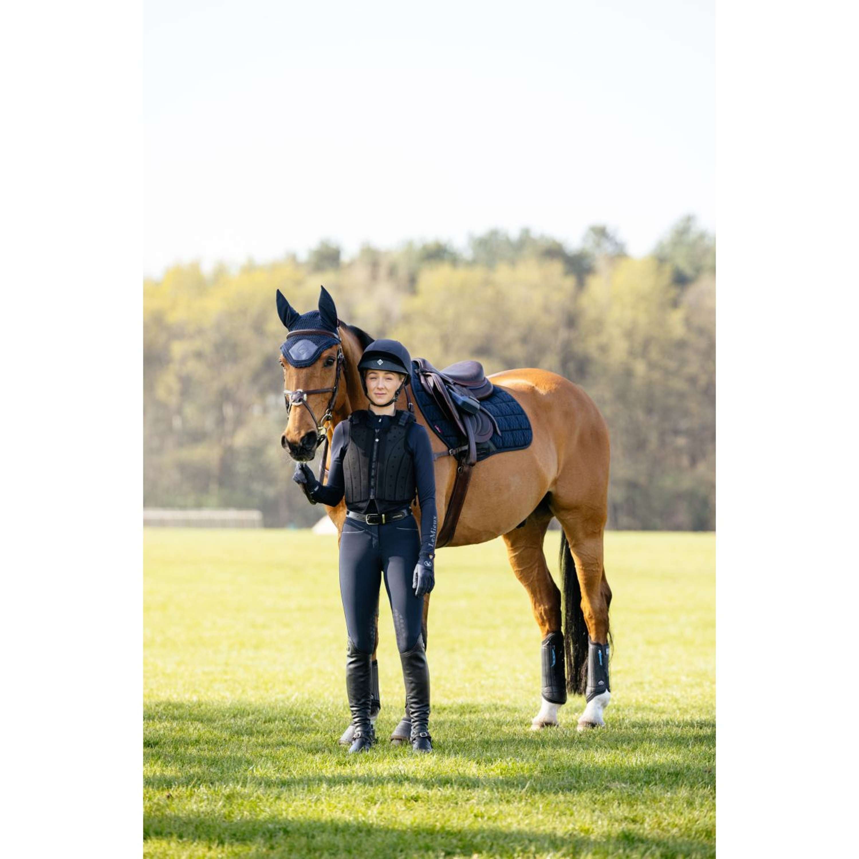 LeMieux Saddlepad 3D Mesh Self-Cool Square Jumping Navy