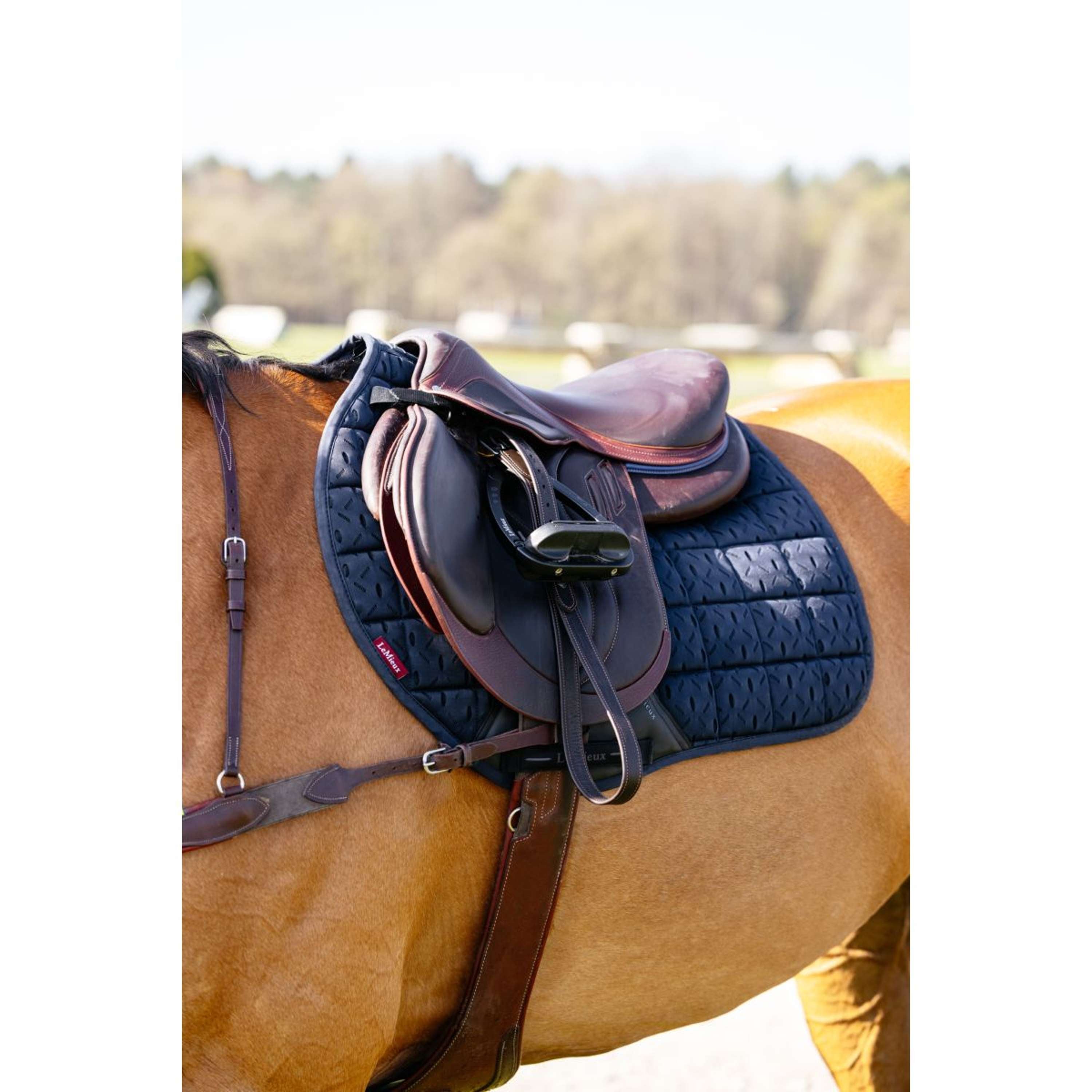 LeMieux Saddlepad 3D Mesh Self-Cool Square Jumping Navy