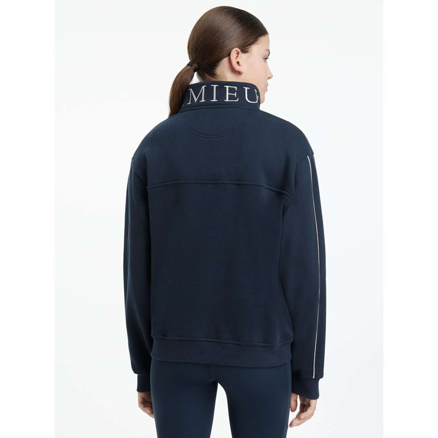 LeMieux Sweater Young Rider Kate Quarter Zip Navy