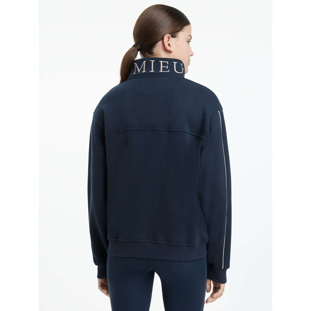 LeMieux Sweater Young Rider Kate Quarter Zip Navy
