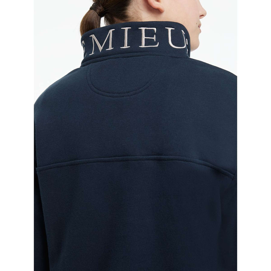 LeMieux Sweater Young Rider Kate Quarter Zip Navy
