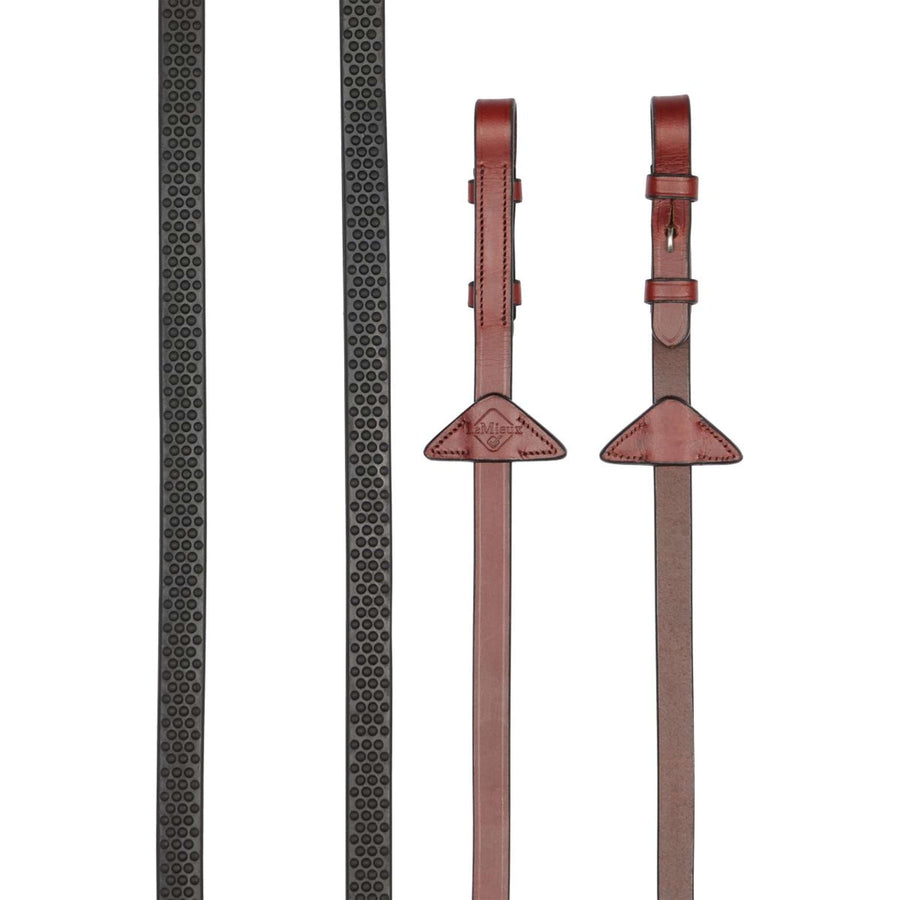 LeMieux Reins Soft Rubber Chestnut