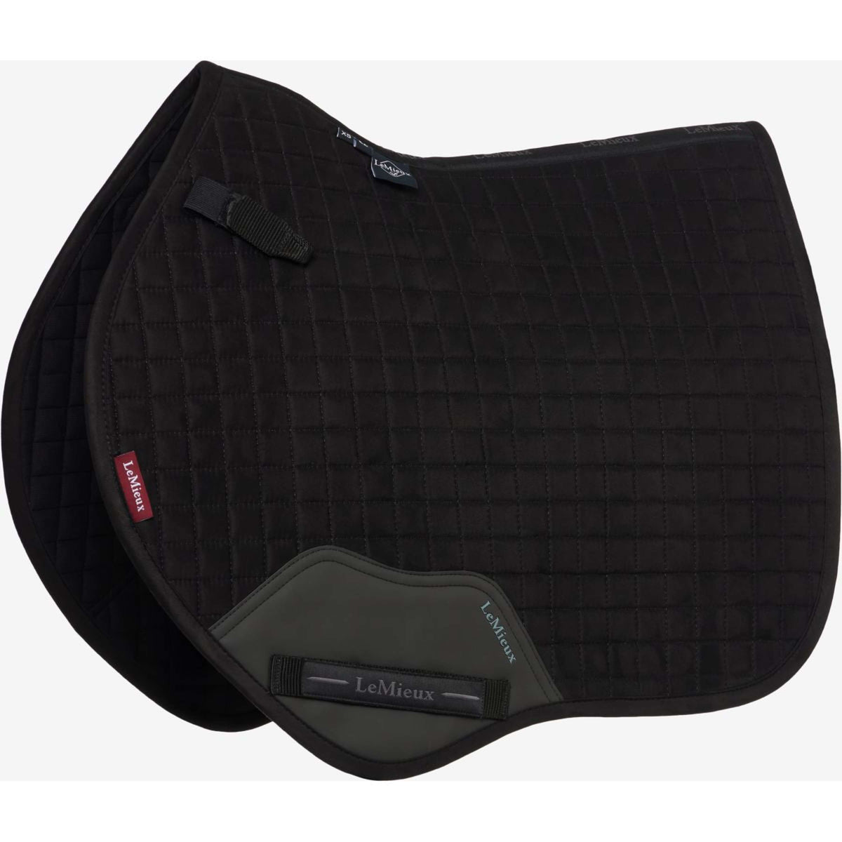 LeMieux Saddlepad Mini Suede Square Close Contact Black