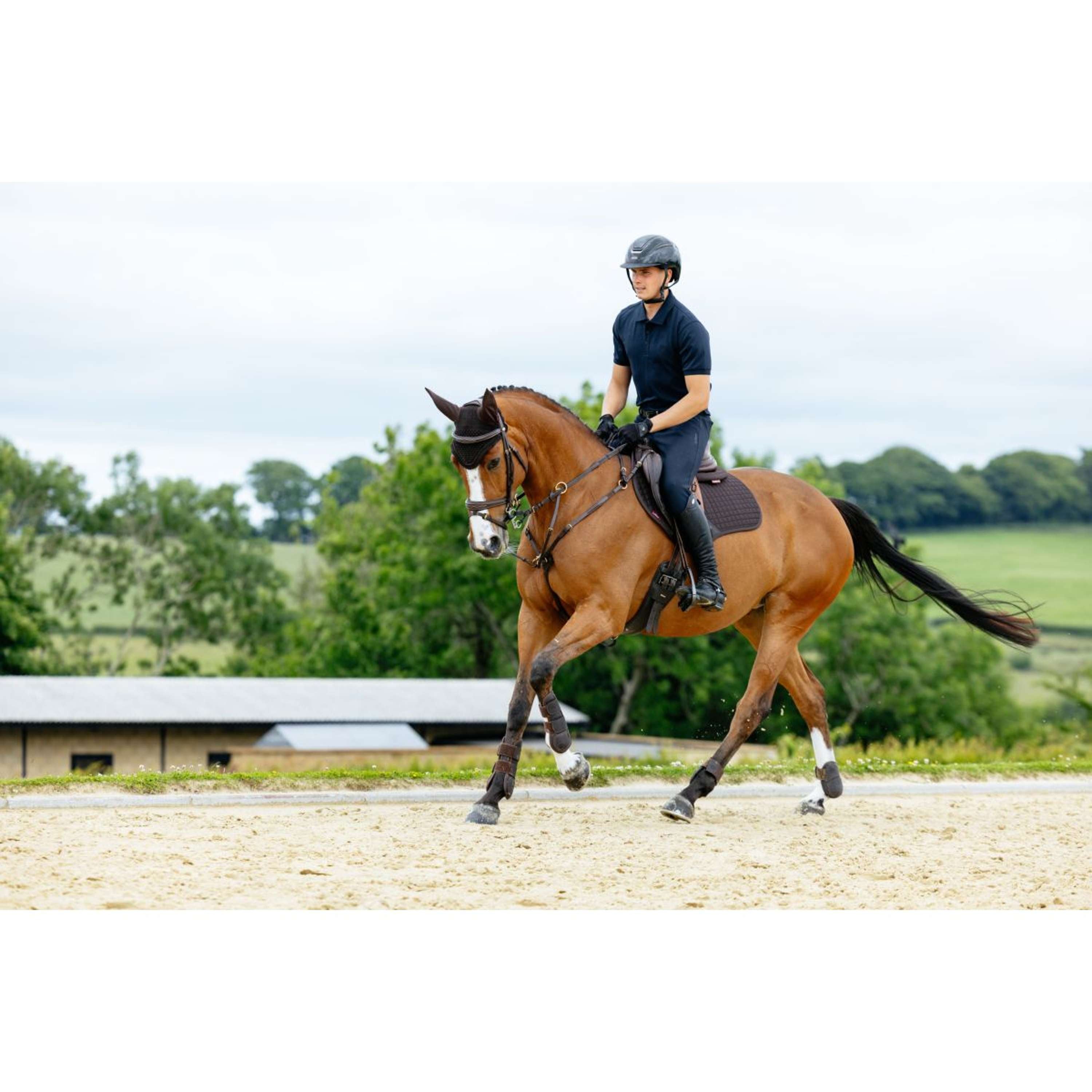 LeMieux Saddlepad Cotton Square Close Contact Brown