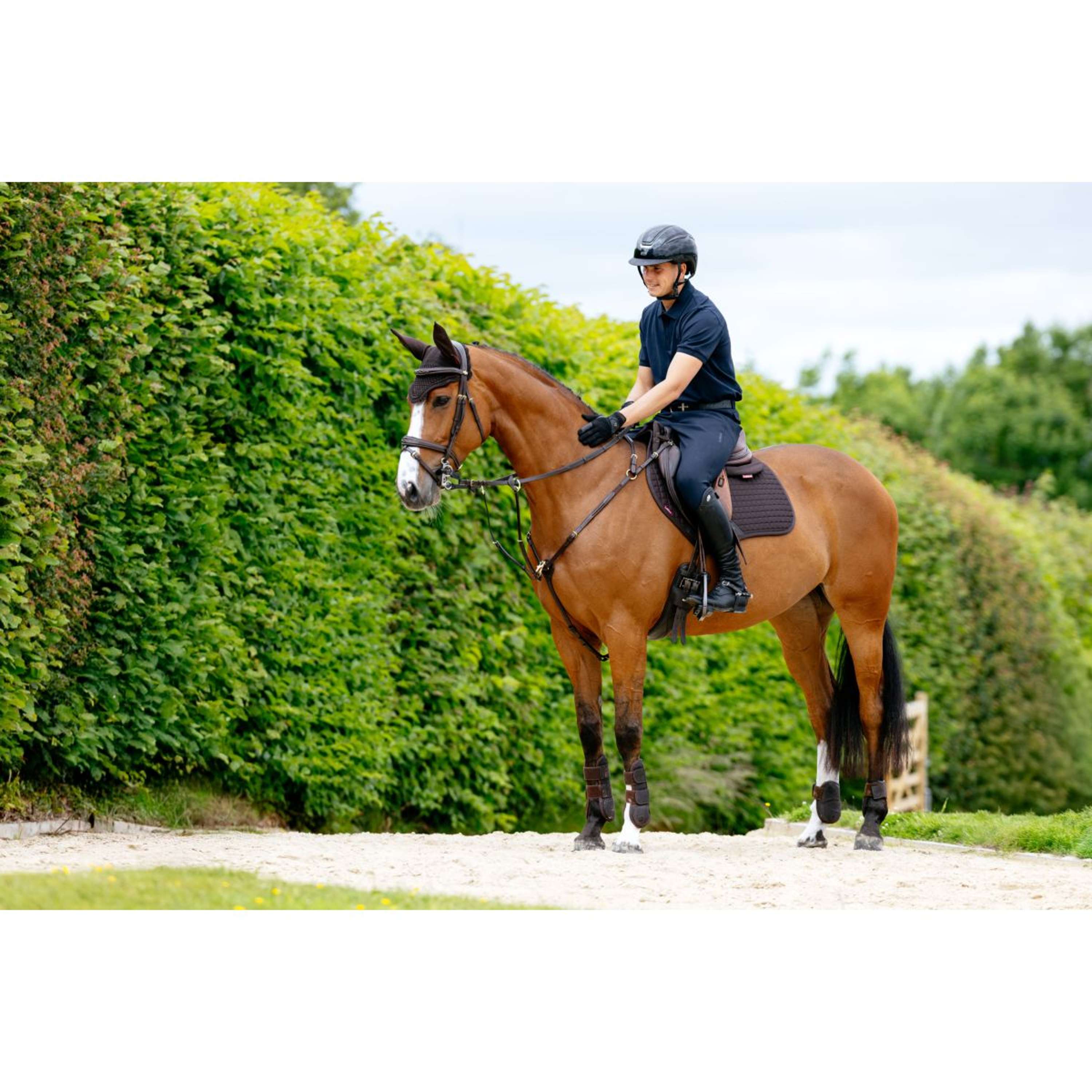 LeMieux Saddlepad Cotton Square Close Contact Brown