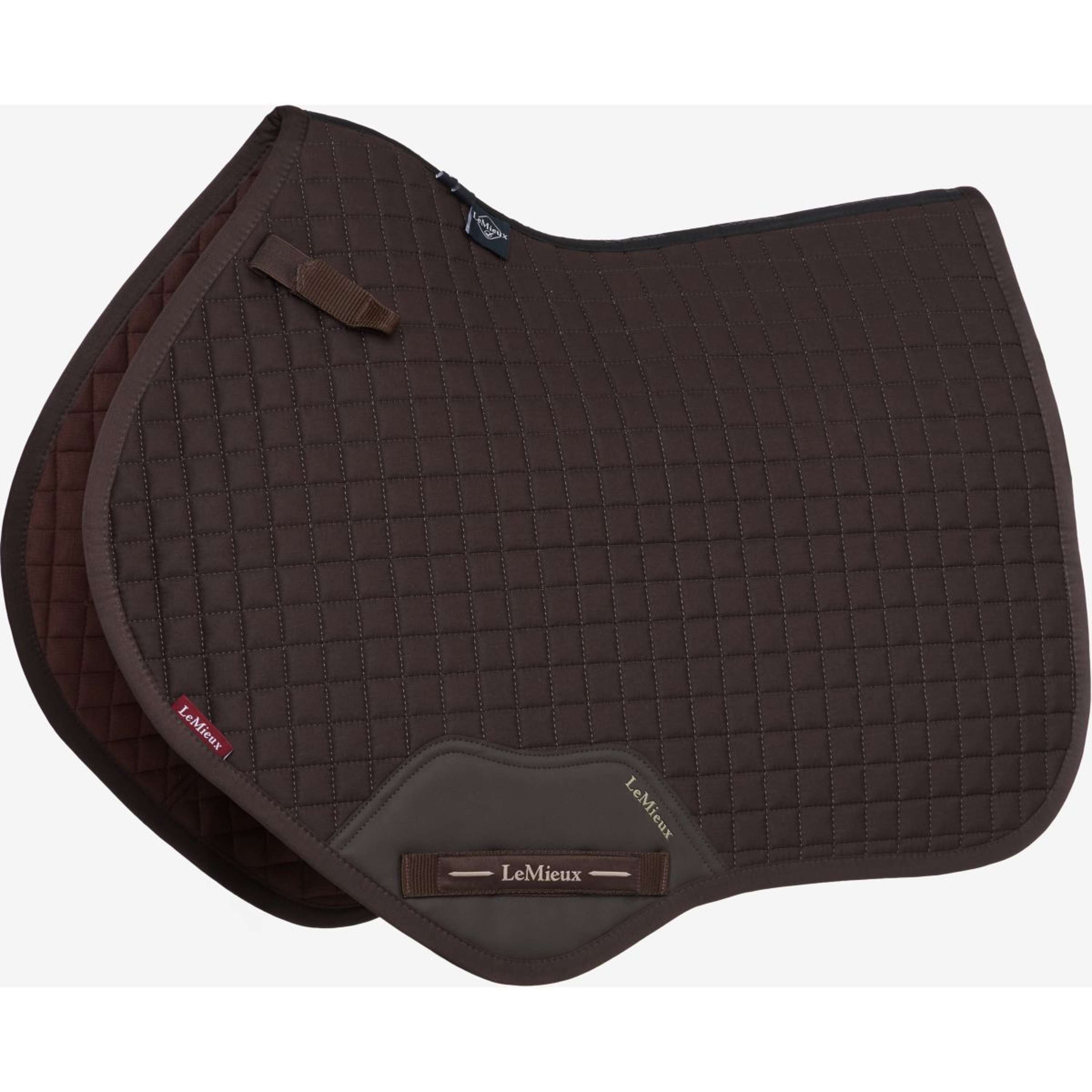 LeMieux Saddlepad Cotton Square Close Contact Brown