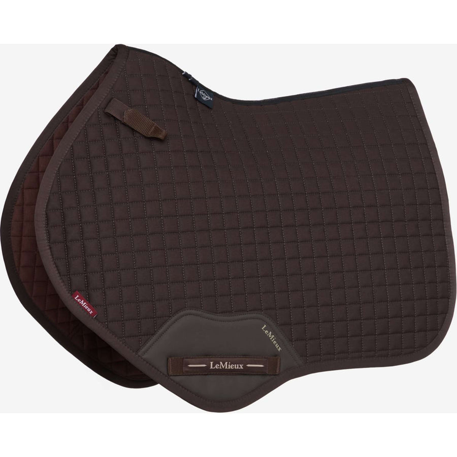 LeMieux Saddlepad Cotton Square Close Contact Brown