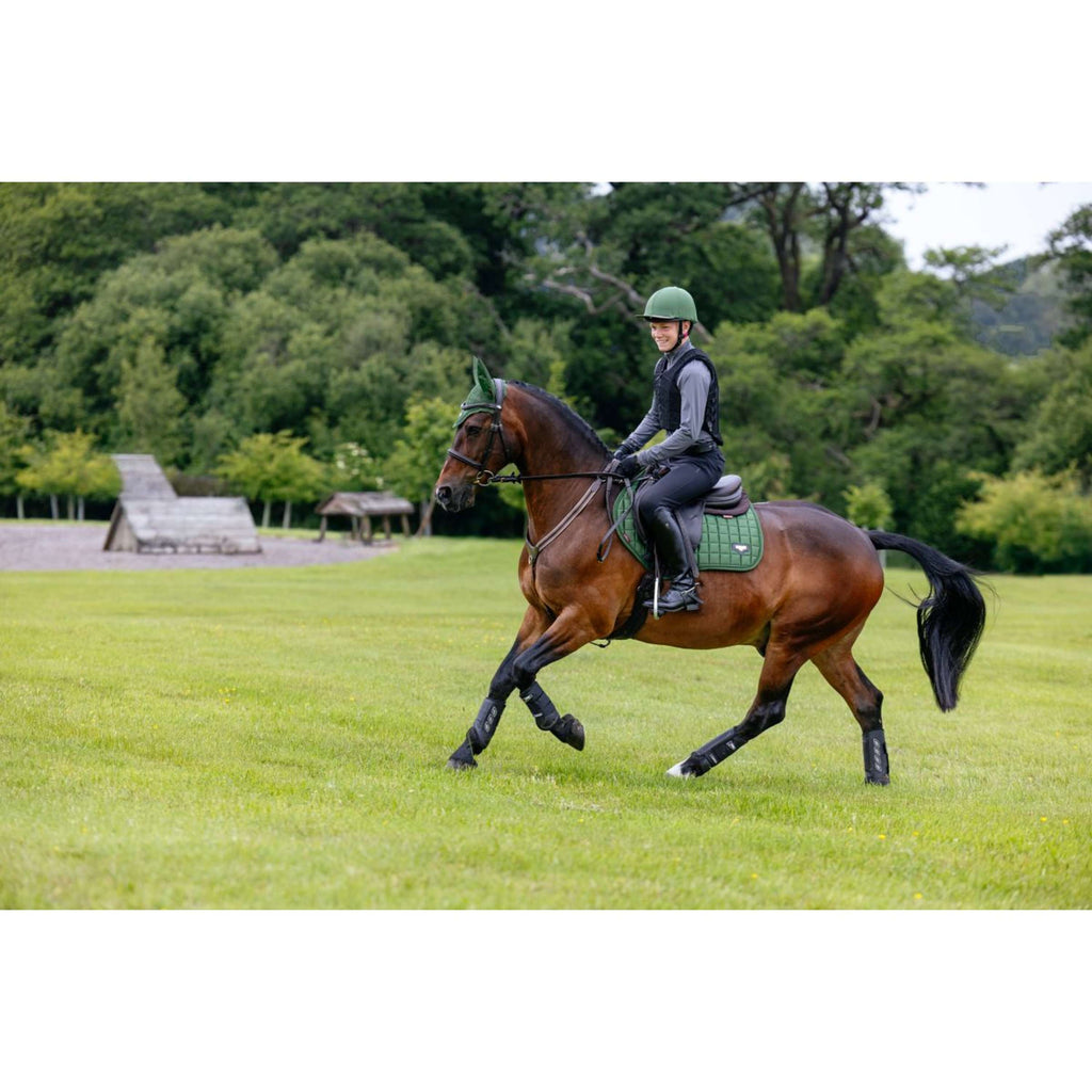 LeMieux Saddlepad Loire Classic Square Close Contact Hunter Green