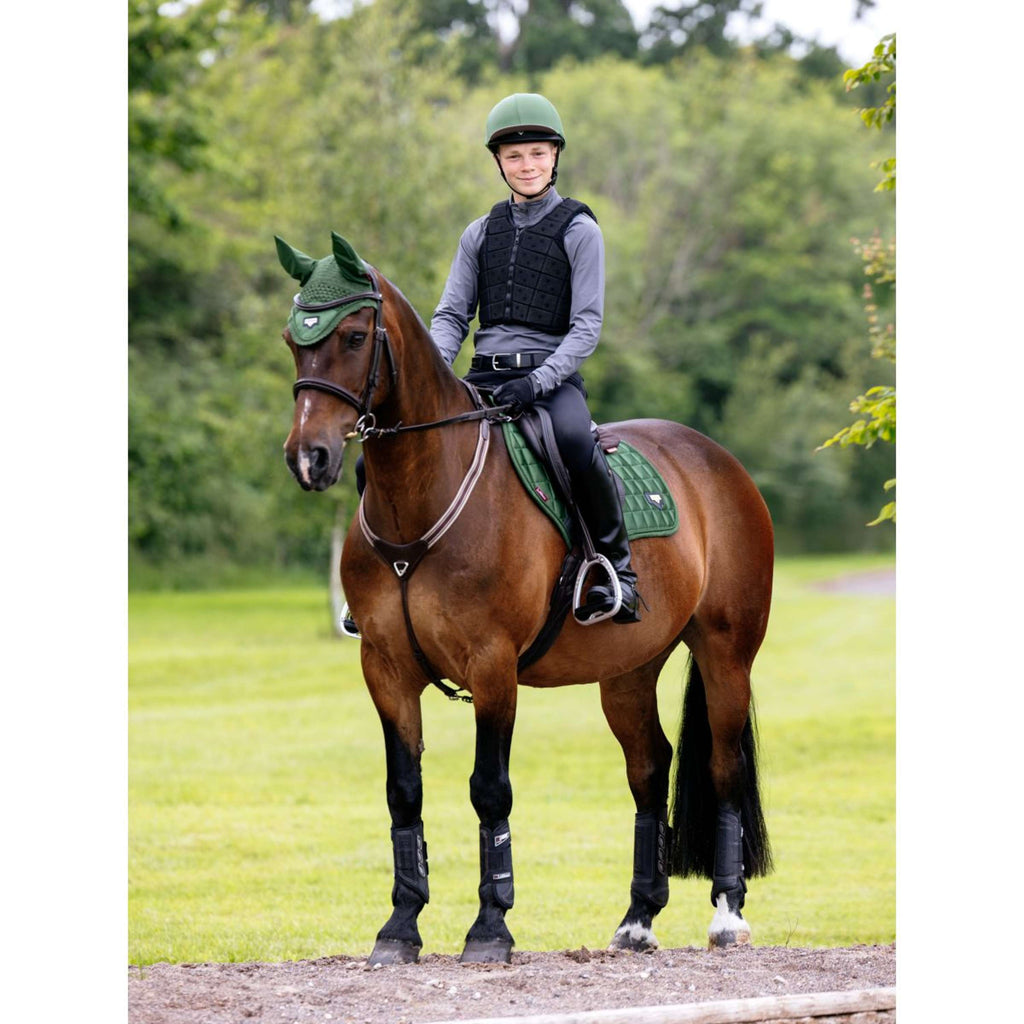 LeMieux Saddlepad Loire Classic Square Close Contact Hunter Green