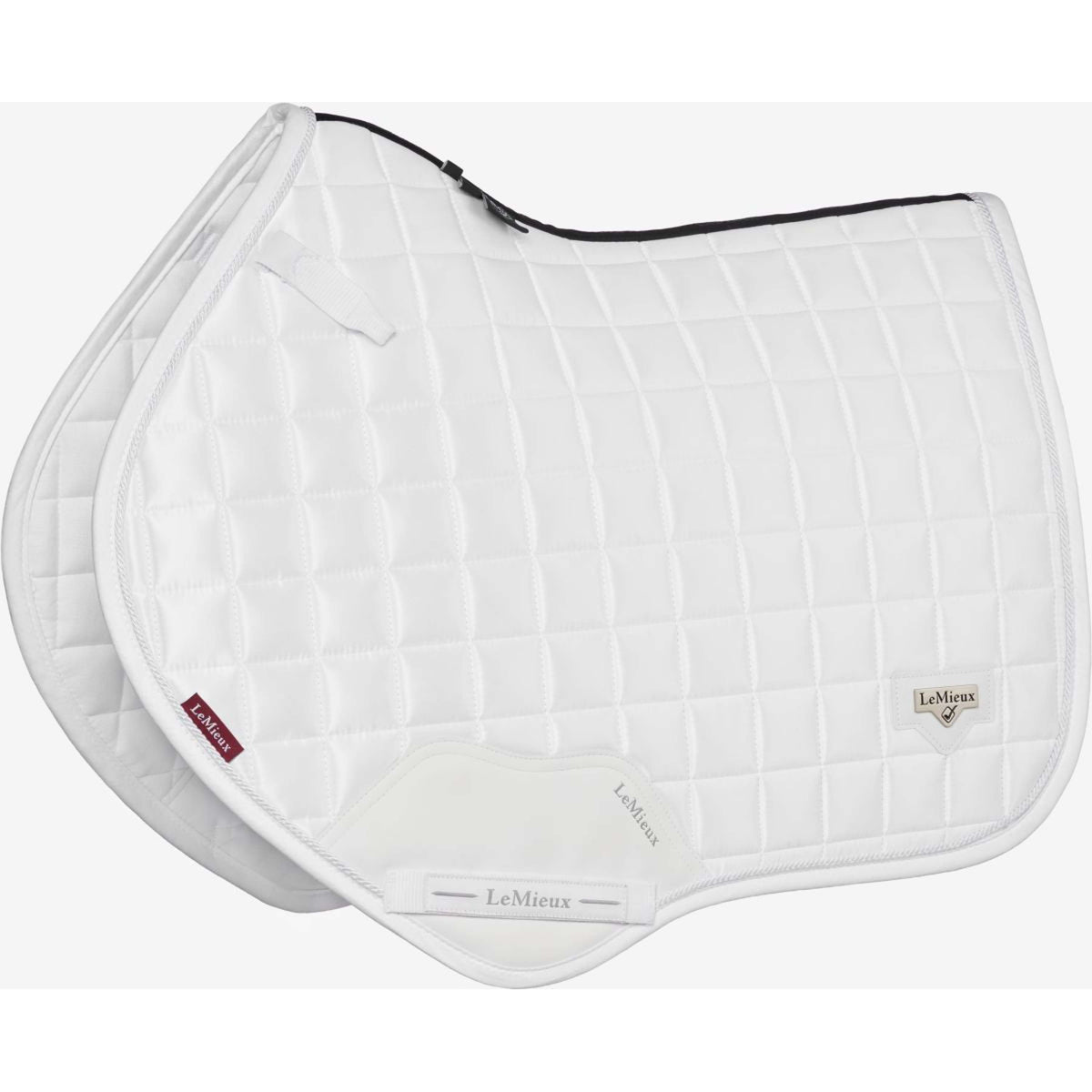 LeMieux Saddlepad Loire Classic Square Close Contact White