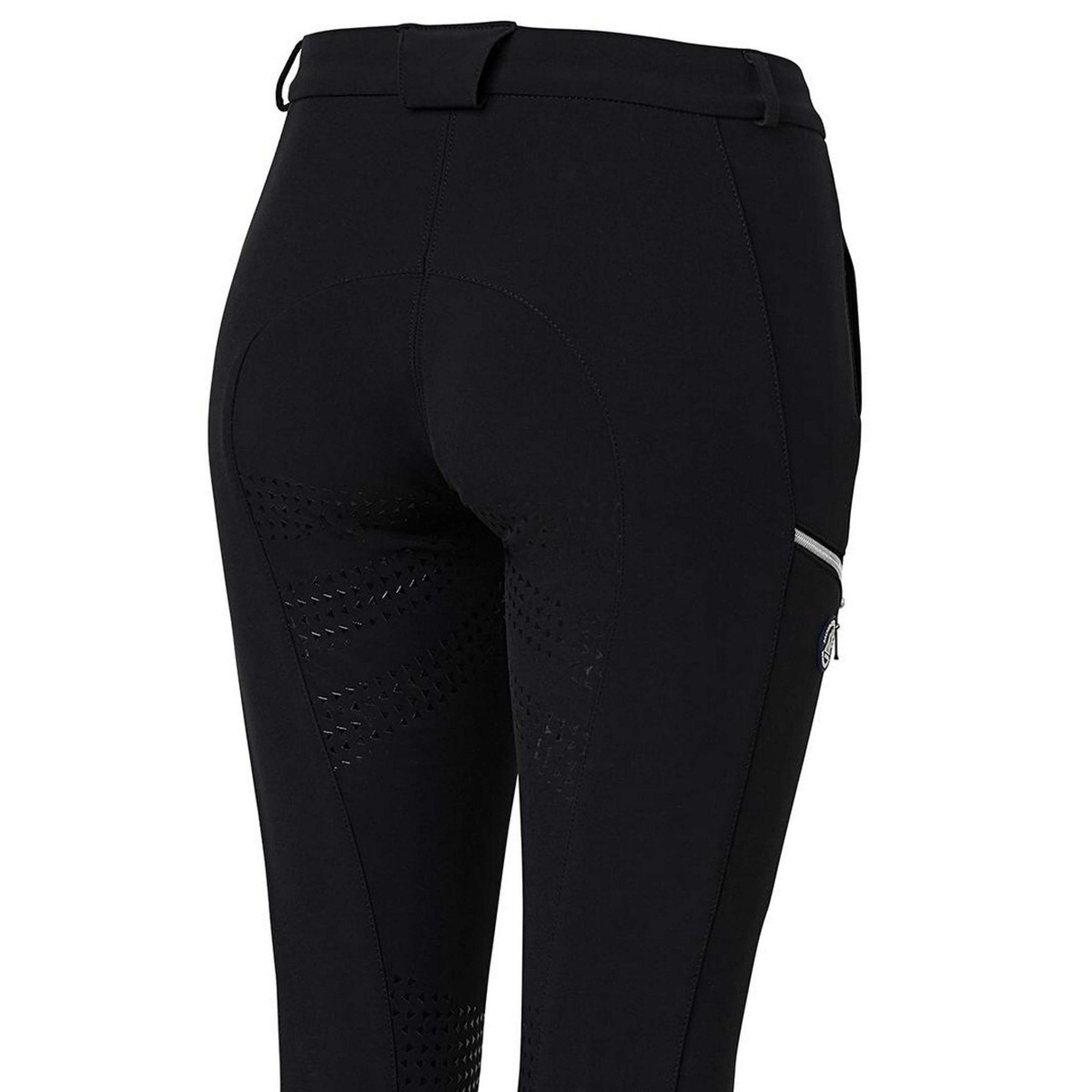 Mountain Horse Breeches Frost Tech Silicone Seat Black