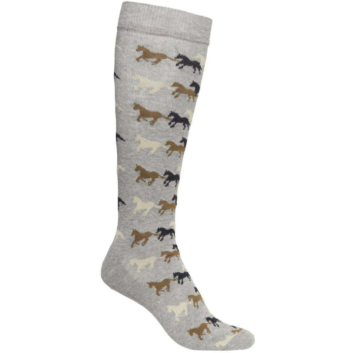 Mountain Horse Socks Running Horse Junior Pebble Grey