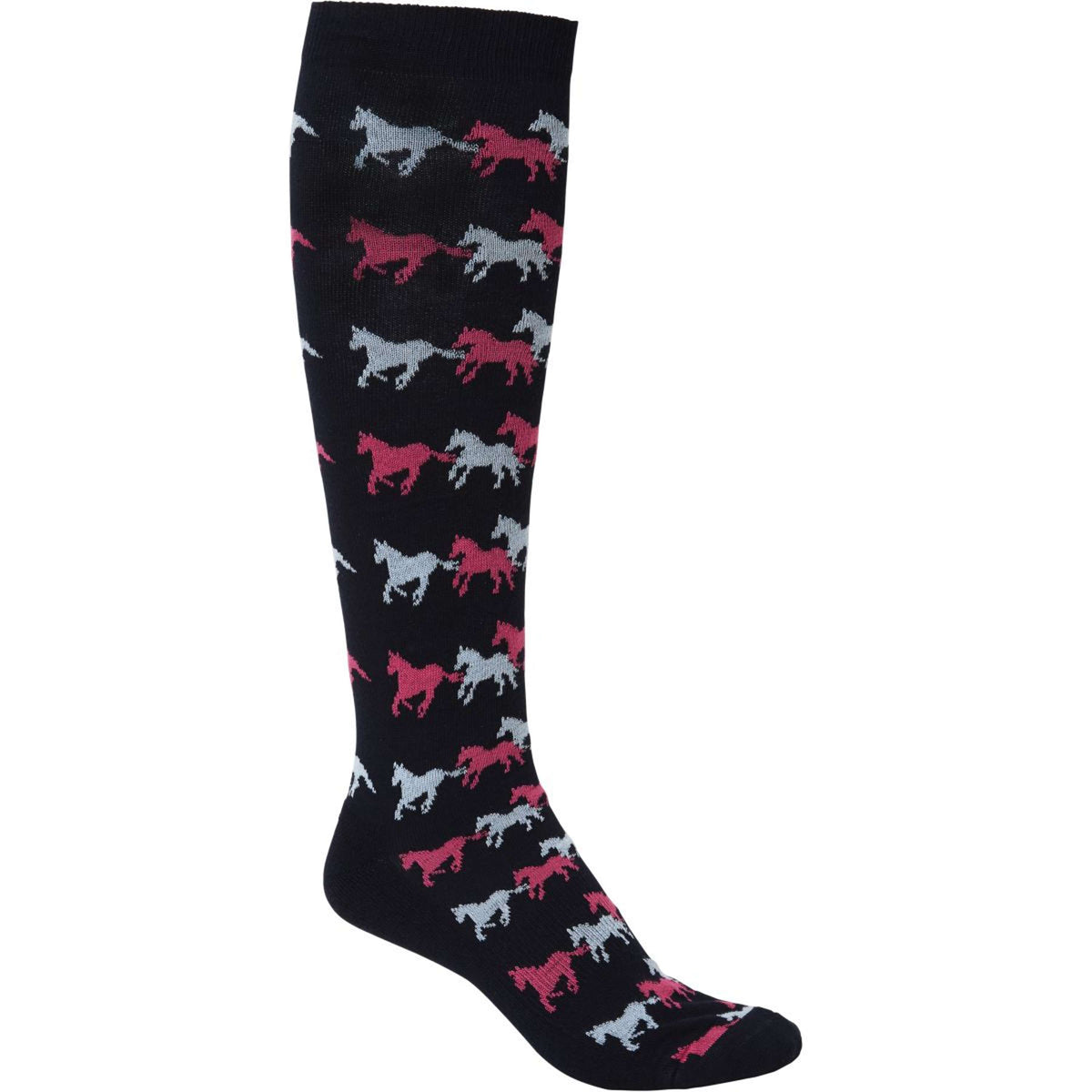 Mountain Horse Socks Running Horse Junior Navy