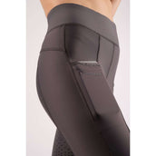 Montar Riding Legging Linnea Pull On Crystal Pocket Full Grip Grey