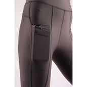 Montar Riding Legging Linnea Pull On Crystal Pocket Full Grip Grey