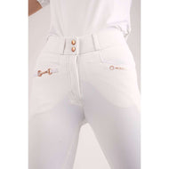 Montar Breeches Molly Rosegold Highwaist Full Grip White