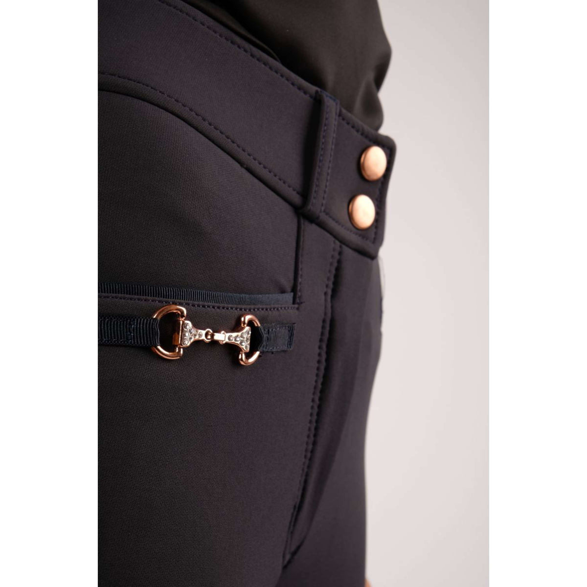 Montar Breeches Molly Rosegold Highwaist Full Grip Navy