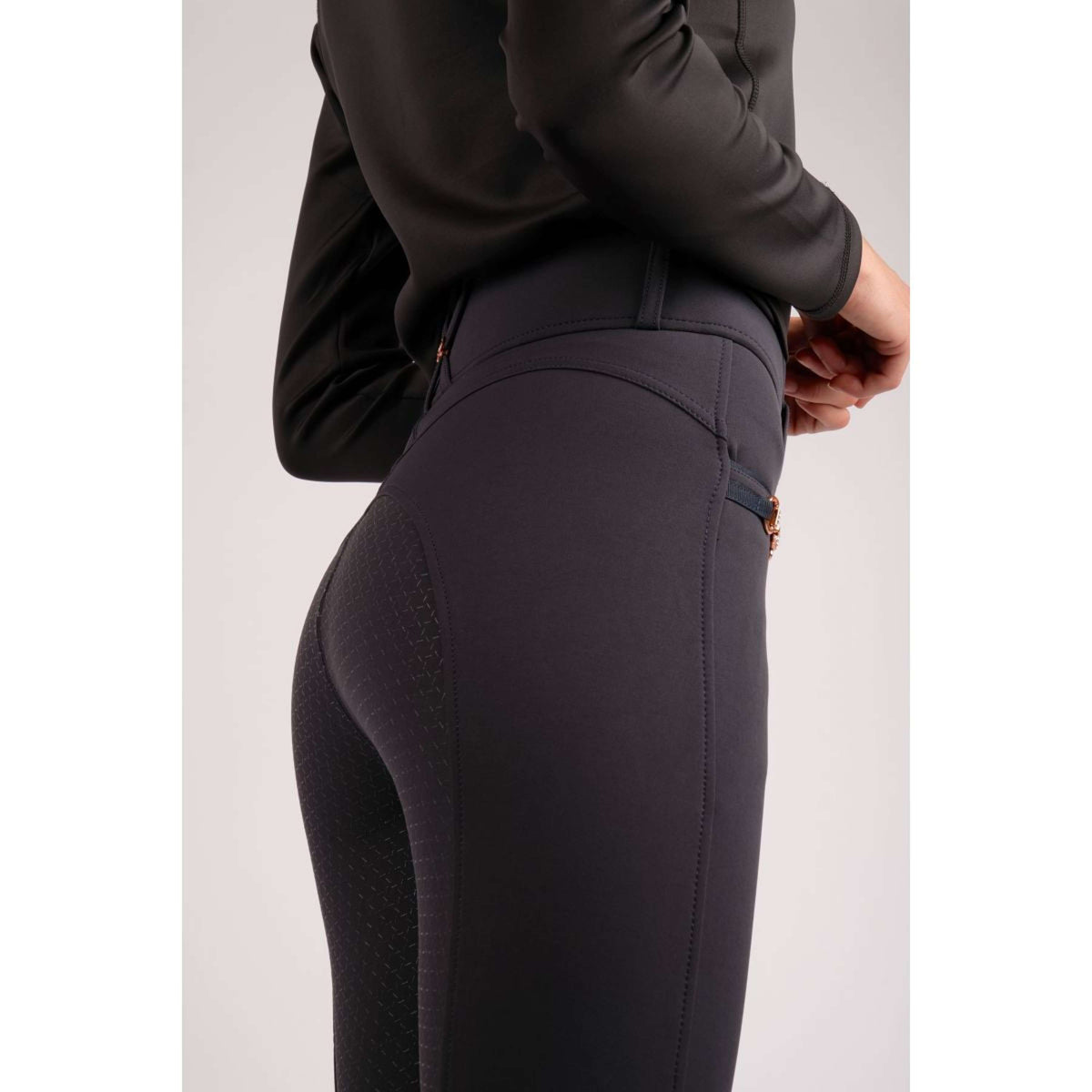 Montar Breeches Molly Rosegold Highwaist Full Grip Navy