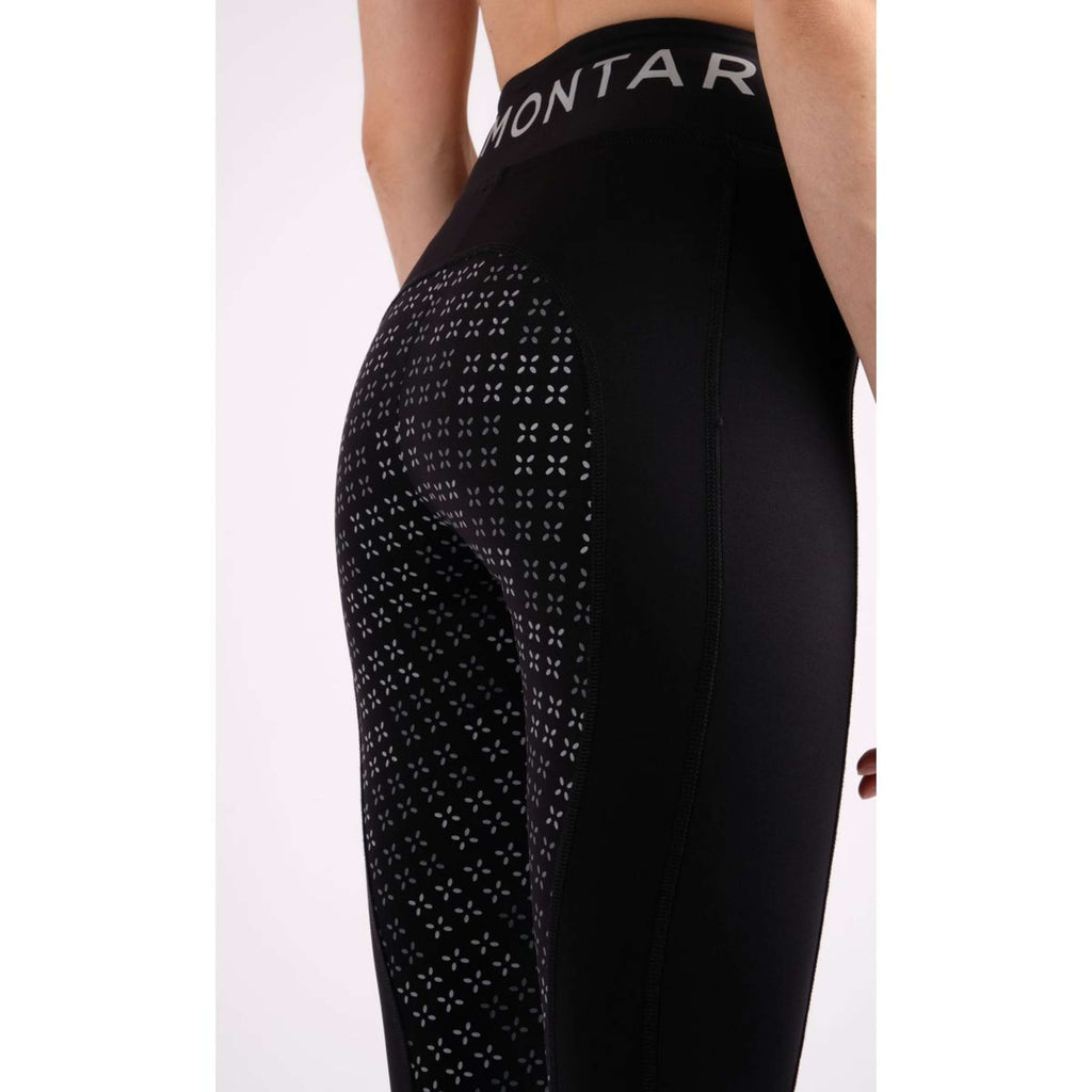 Montar Riding Legging Selena Pull On Full Grip Black