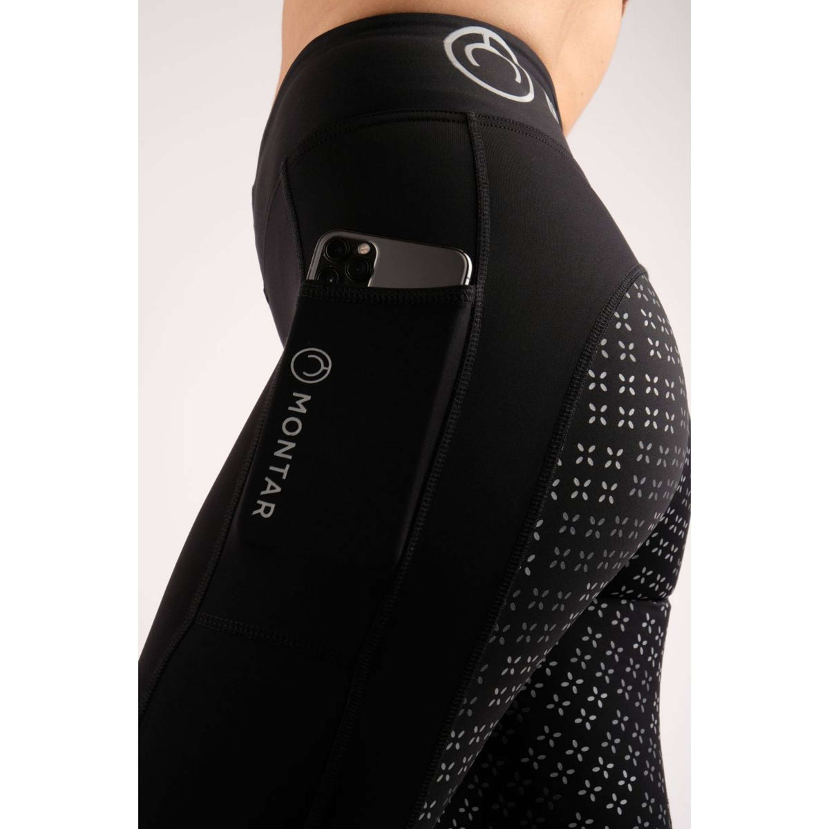 Montar Riding Legging Selena Pull On Full Grip Black