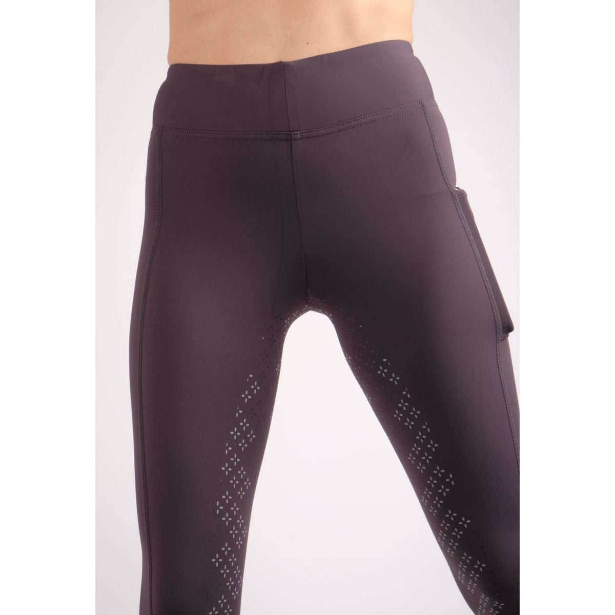 Montar Riding Legging Selena Pull On Full Grip Grey