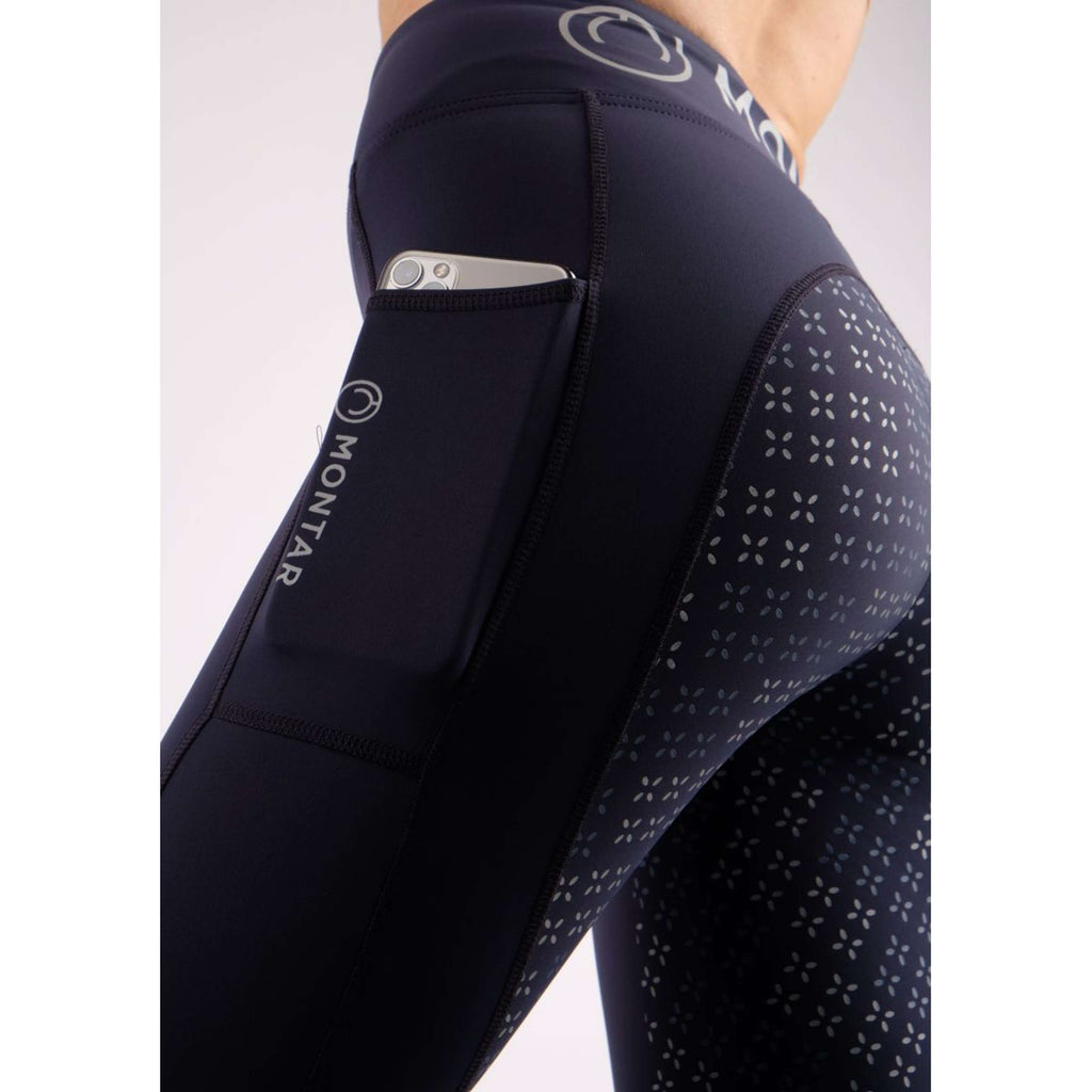 Montar Riding Legging Selena Pull On Full Grip Navy