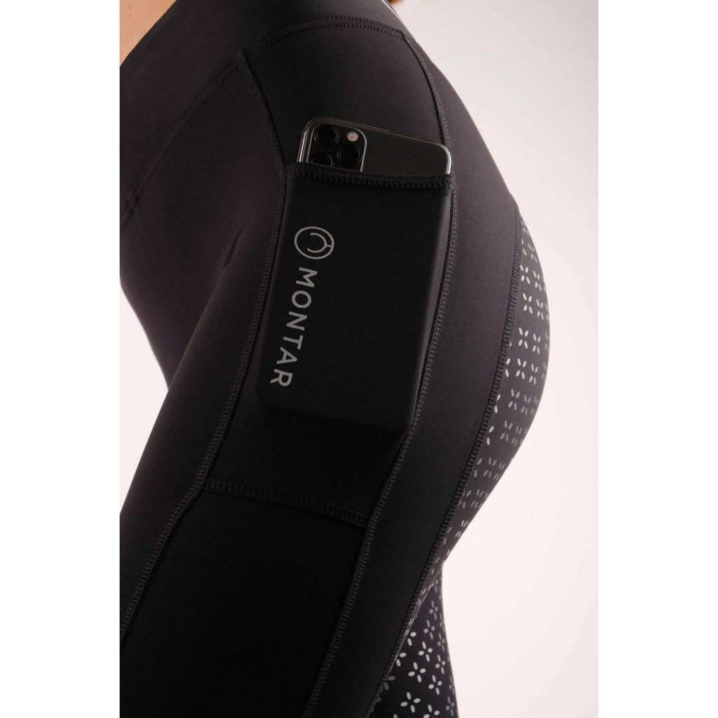 Montar Riding Legging Selena Pull On Junior Full Grip Black