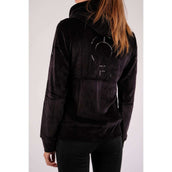 Montar Zip-Hoodie Kamila Velvet Black