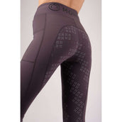 Montar Riding Legging Selena Pull On Full Grip Grey