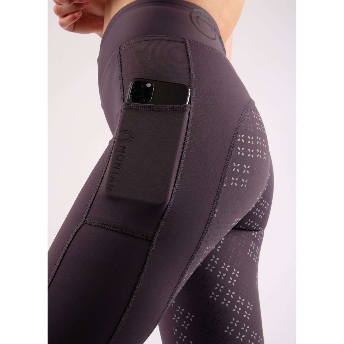 Montar Riding Legging Selena Pull On FullGrip Grey