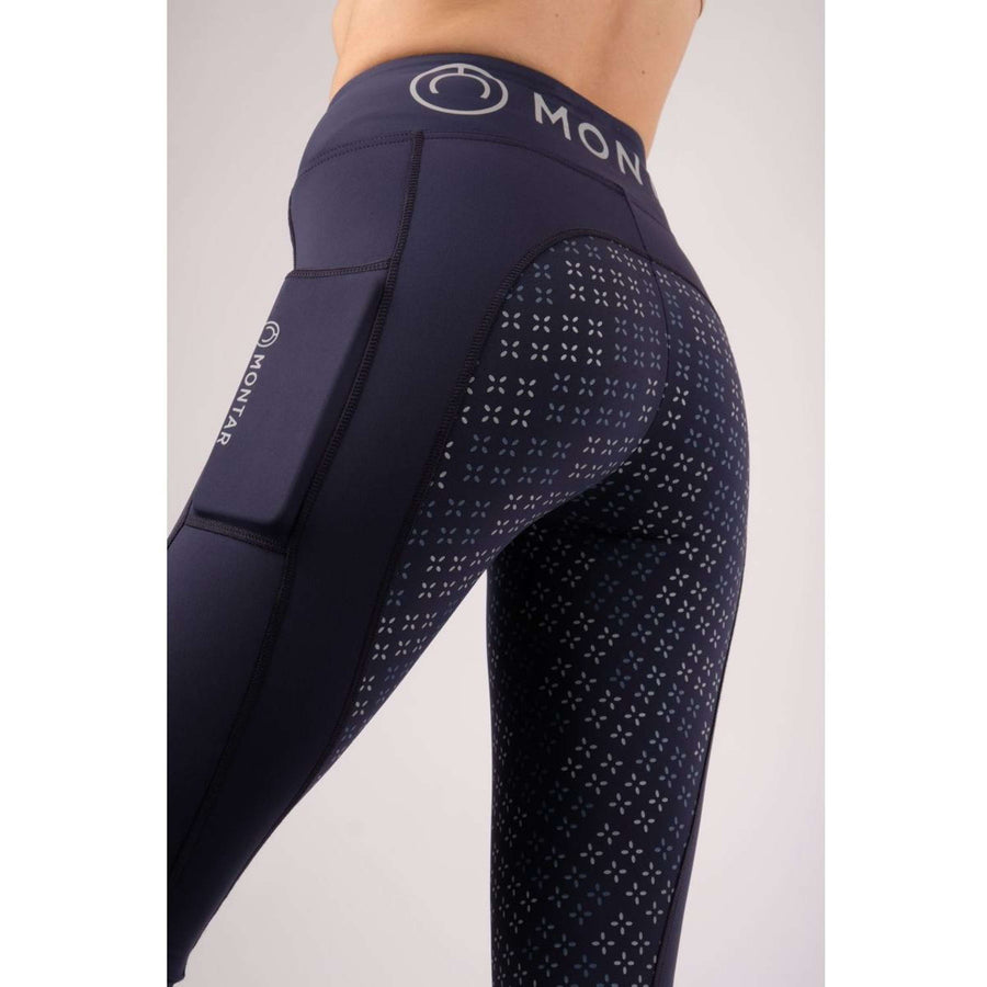 Montar Riding Legging Selena Pull On Full Grip Navy