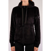 Montar Zip-Hoodie Kamila Velvet Black