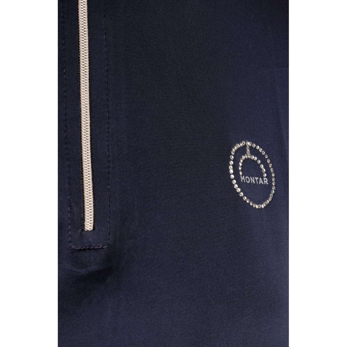 Montar Shirt Everly Crystal Logo Long Sleeves Navy