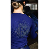 Mrs. Ros Long Sleeve Shirt Festive Sapphire