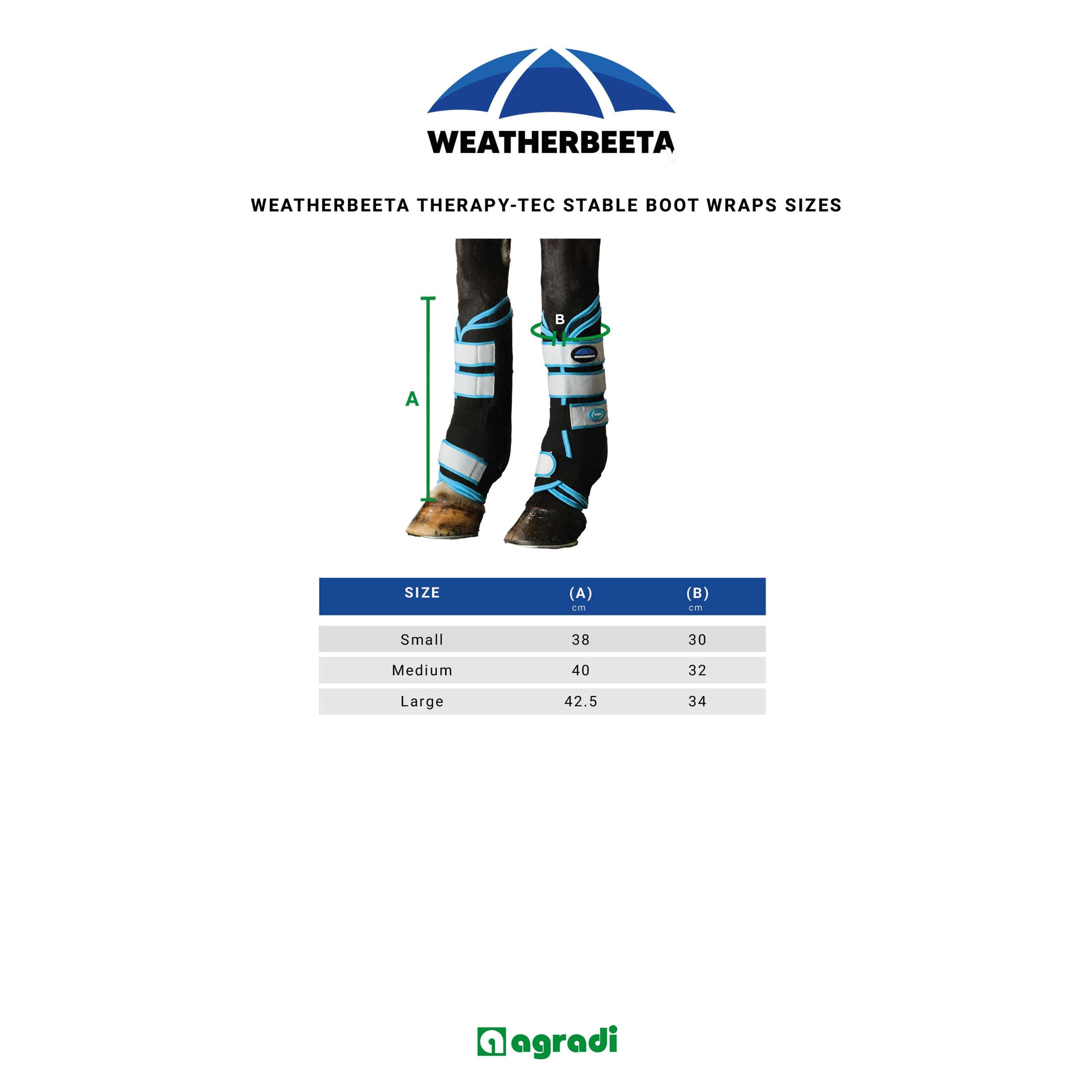 WeatherBeeta Wraps Therapy-Tec Stable Boot Black/Blue