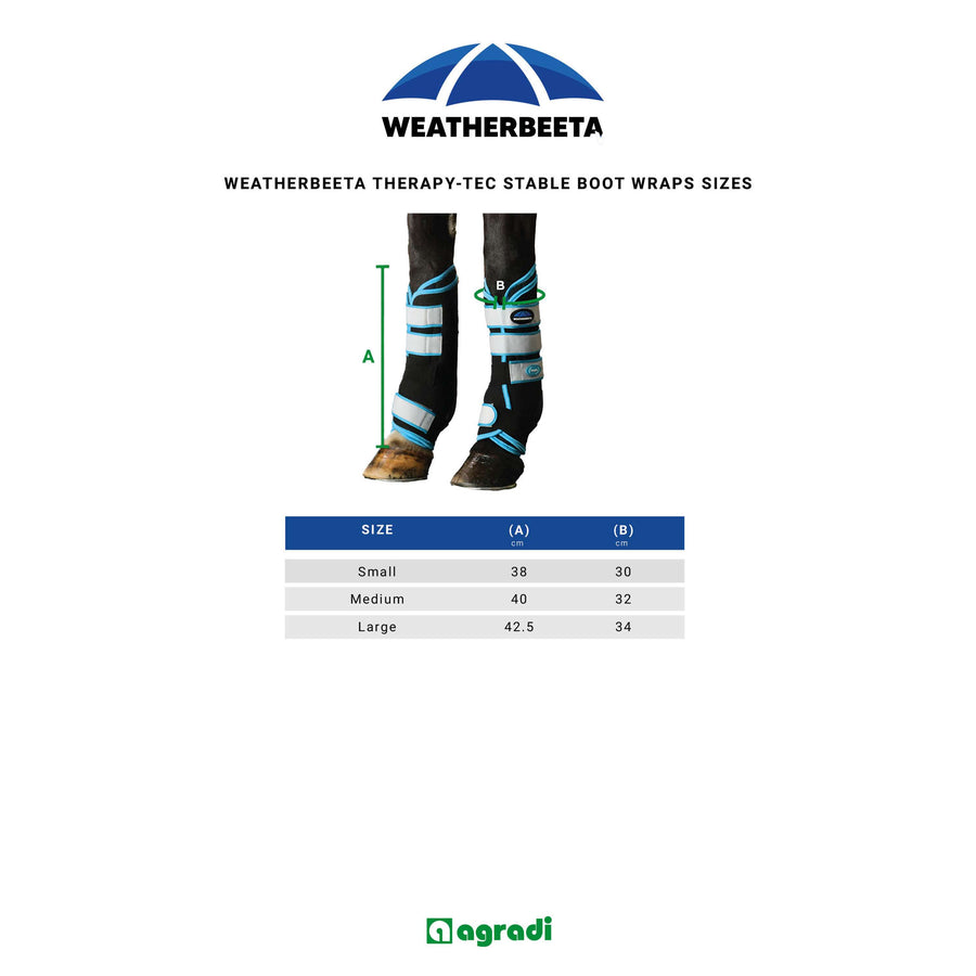WeatherBeeta Wraps Therapy-Tec Stable Boot Black/Blue